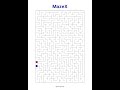 Free Printable Maze Puzzle #3 | Intermediate Brain Game #Shorts