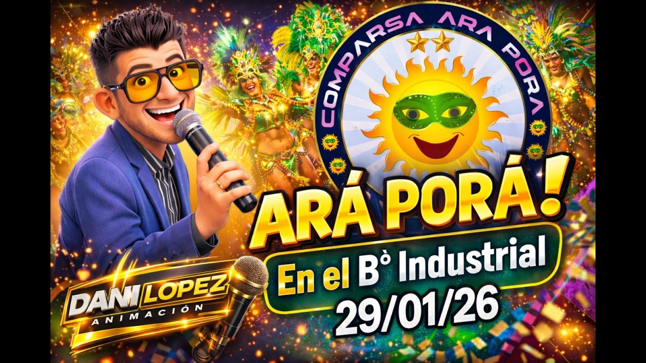 Así se vivió la Segunda Noche de Corsos Barriales Corrientes 2026 | ARÁ PORÁ en el Barrio Industrial