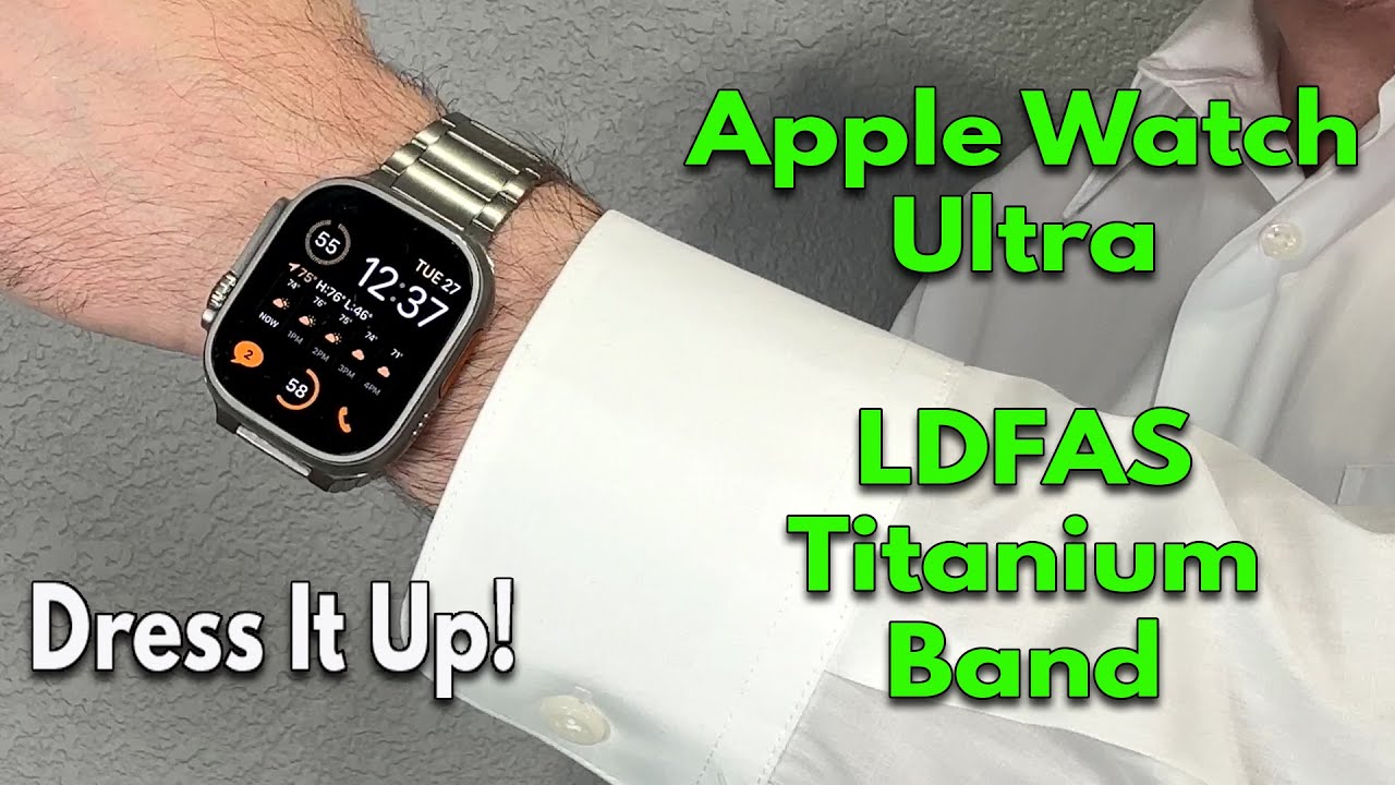 LDFAS Titanium Bands for Apple Watch Ultra 2 49mm 49MM/45MM/44MM/42MM / Silver Gray