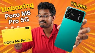 POCO M6 Pro 5G unboxing in ಕನ್ನಡ⚡ಕೇವಲ ₹9,999⚡Snapdragon 4 Gen 2, IPS 90Hz Display, 5000mAh 18W