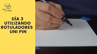 REVIEW DÍA 3 USANDO LOS UNI PIN FINELINERS