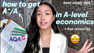 HOW TO GET A*/A IN A-LEVEL ECONOMICS || how to revise effectivly plus free resources!