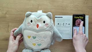 Tommee Tippee Ollie the Owl  rechargeable Light and Sound Sleep Aid   unboxing and review