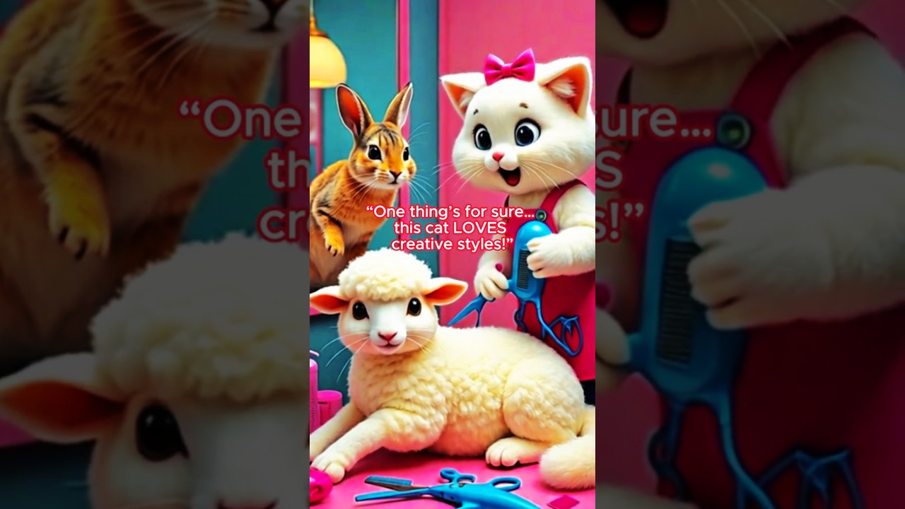 The Cat Hair Salon 💇😹 | Funniest Cat Animation Cartoon Shorts 2025 #shorts