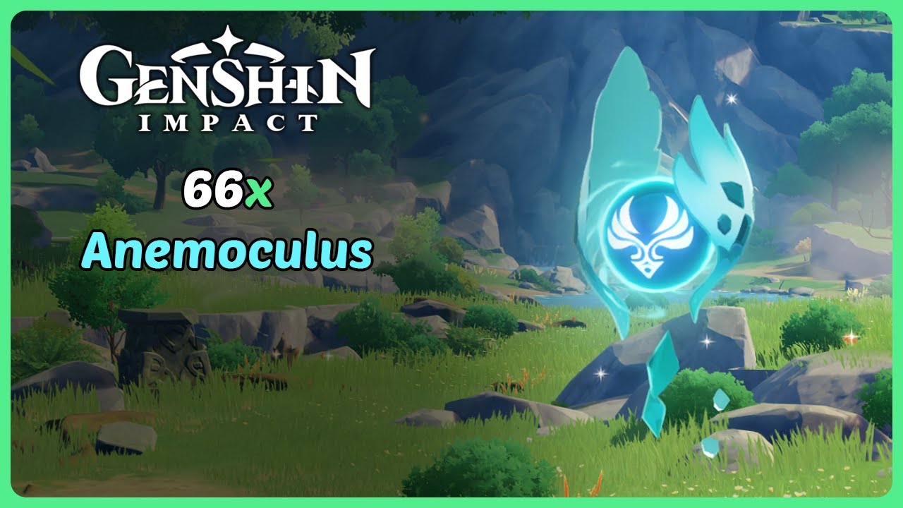Emplacement des 66 Anemoculus | Genshin Impact - YouTube