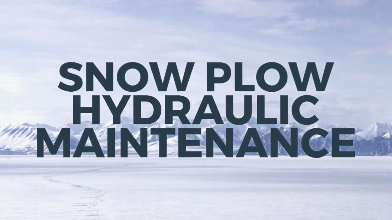 Price Engineering   Snow Plow Hydraulic Maintenance!