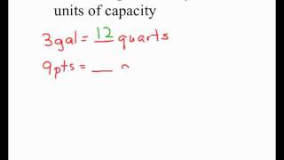 Converting Customary Units of Capacity