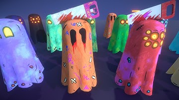 Little ghost : ZoombiMonster edition | Unity asset store #3danimation #gameartdesign