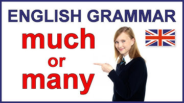 When to use "much" and "many" | English grammar lesson