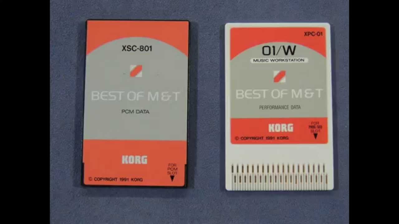 KORG 01/W (AI2) PCM Cards Demo - YouTube