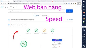 Giới thiệu website bán hàng điểm speed gần 100 | dandev