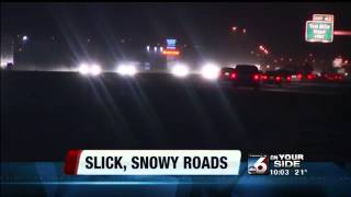 Slick, icy conditions shut down part of I-84 East