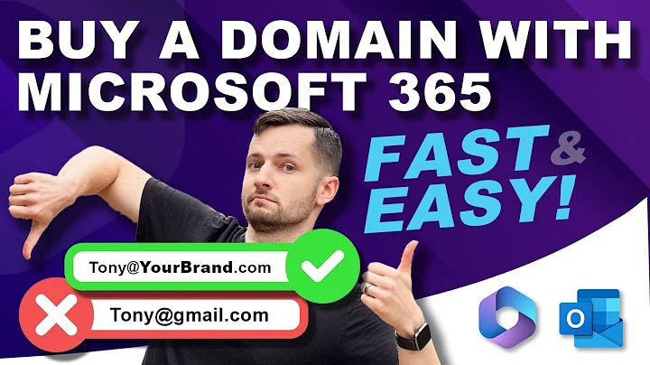 How to Buy a Domain with Microsoft 365 | Custom Outlook Email
