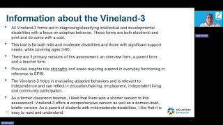 Transition Assessment: Vineland 3
