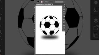 How to Draw a Realistic Soccer Ball in Illustrator | Adobe Illustrator Tutorial. Football Design