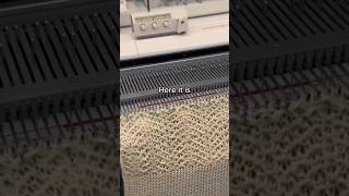 Punchcard knitting #knittingmachine #knittingpattern #machineknit #knittingaddict #yarn #punchcards