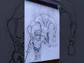 Yuta and rika drawing #shorts #youtubeshorts #art #drawing #jjk #jujutsukaisen #yuta #anime