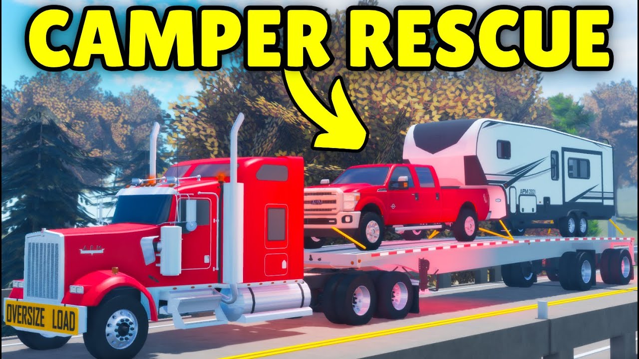 I Towed a Camper’s BROKEN Truck in Roblox APM! | Roblox American Plains Mudding