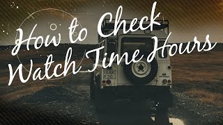 How To check your Watch Time Hours by Geo