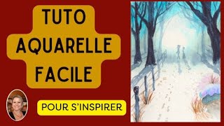 BIBLIOTHÈQUE D'AQUARELLES n°18 : LE CHEMIN BLEU.