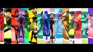 Miraculous | EVEN MORE heroes group transformation