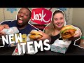 Trying Jack In The Box NEW Food Items *Cluck Sandwich* + *Breakfast Bagels*