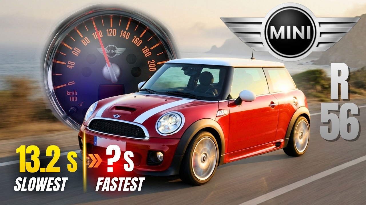 Mini R56 Cooper 0-100 km/h. Acceleration Battle. 1.4 to 2.0 | Which Engine Is The FASTEST?