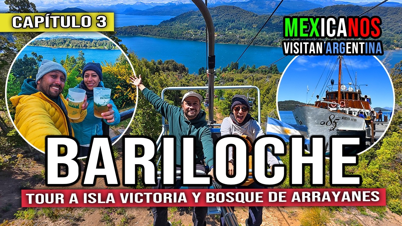 🇦🇷 Qué hacer en BARILOCHE ► Bosque de Arrayanes, Isla Victoria y Circuito Chico 😍 HOSPEDAJE y más.