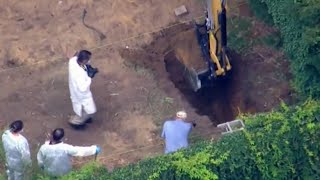 Police dig at alleged Gilgo Beach Long Island serial killer Rex Heuermann's home