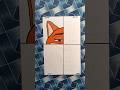One drawing but in four different styles Nick Wilde (Zootopia 2)part 1#art #usa #shorts #zootopia2
