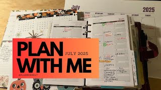 July in Rings | July 2025 Filofax Plan with Me | Multiple Planner Set Up | Q3 Plans
