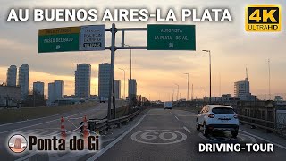 【4K】Camino BUENOS AIRES - LA PLATA -100 % completo sin cortes- #driving TOUR virtual 2022 -ARGENTINA