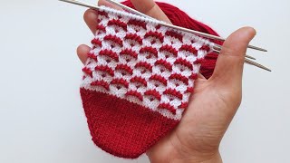 İki Renkli Çok Güzel Beşşiş Patik Modeli