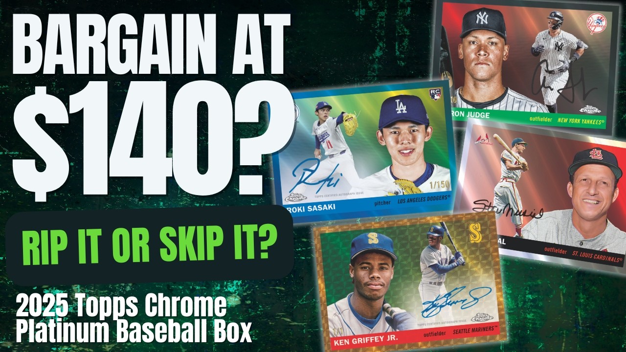 BARGAIN AT $140??? ? 2025 Topps Chrome Platinum Anniversary Rip 
