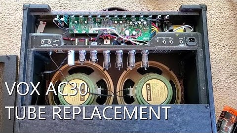 VOX AC30 Amp Repair - How to Change and Replace Power Tubes