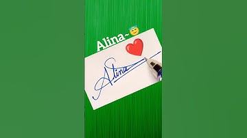 ❤️ Alina ❤️ Best Sign ✍️ #brollart #shorts