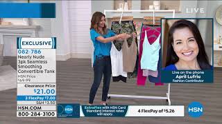 Nearly Nude 3pk Seamless Smoothing Convertible Tank