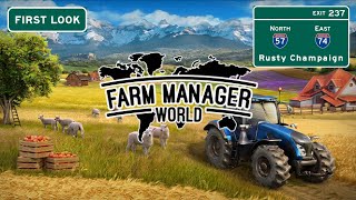 Farm Manager World First Look - Building a Farm from the Ground Up!  Episode 1