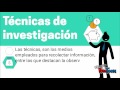 Métodos, técnicas e instrumentos de investigación.