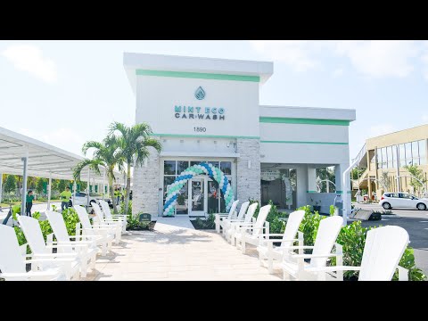 Mint Eco Car Wash Grand Opening on Palm Beach Lakes | VIP Party & Ribbon Cutting Celebration 🚗