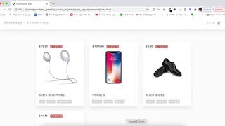 E-commerce Cart App - jQuery part 1