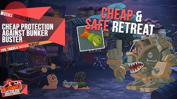 Cheap Protection Against Bunker Buster | Tips, Tricks & Tactics | Worms WMD Tutorials🎥