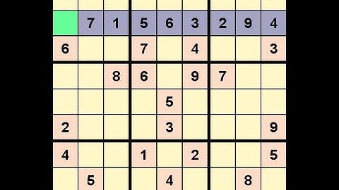 How to Solve Guardian Sudoku Expert 5089 January 9, 2021
