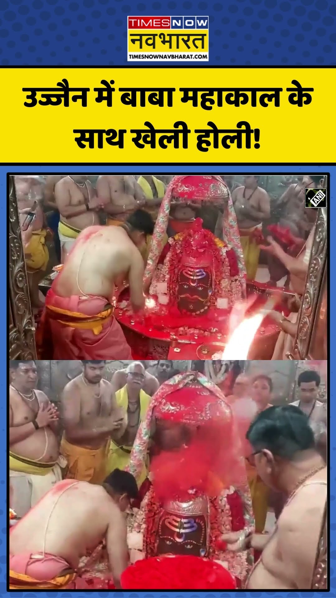 Ujjain में Baba Mahakal के साथ खेली होली! | #shorts #ujjainmahakal #holi2025