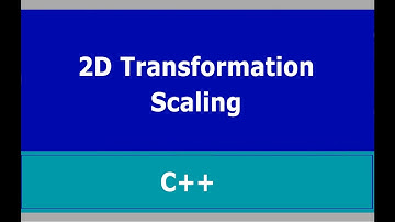 2D Transformation : Scaling in C++ | Turbo C++ |