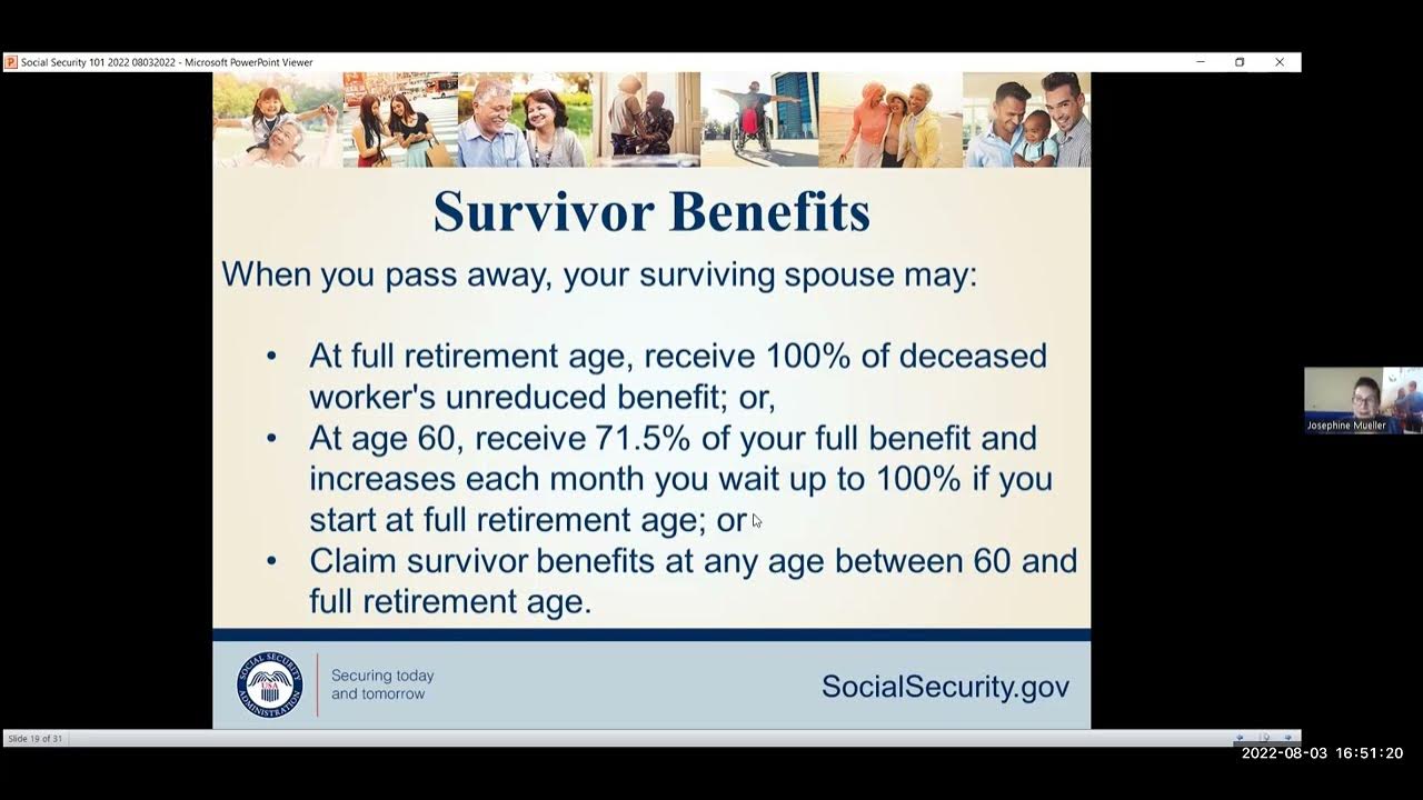 Social Security Survivors Benefits YouTube
