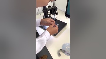 Clear aligner trimming quality under microscope