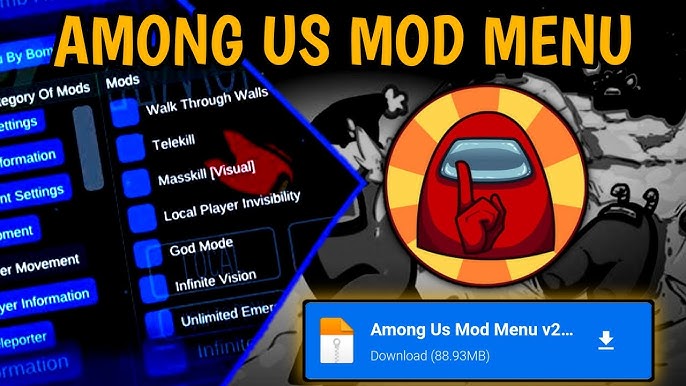 2 AMONG US MOD MENU 2021.3.9 (No ban, Safe, Impostor, No Kill Cooldown,  Unlock all +50 features) 