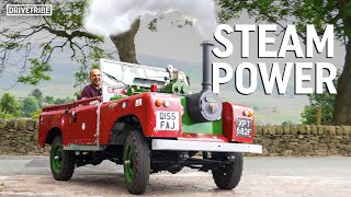 This guy has built a steam-engined Land Rover!