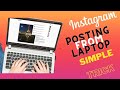 How To Use Instagram On Laptop &amp; Desktop Computer - Posting On Instagram From Laptop